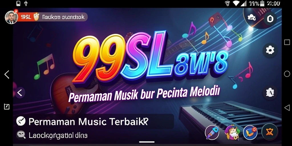 Tampilan gameplay interaktif 99SL yang penuh semangat musik.