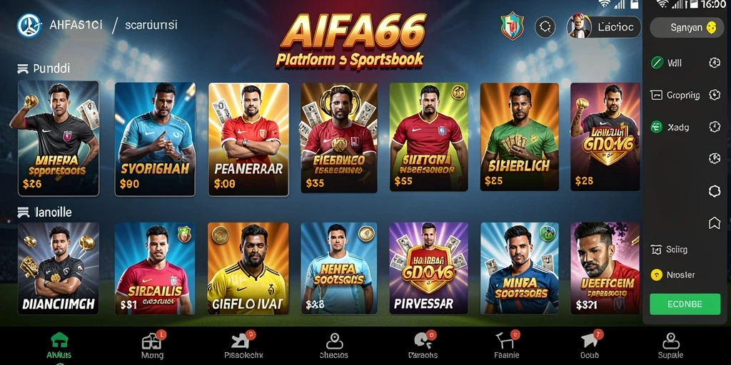 Tampilan menarik dari AIFA66 saat melakukan taruhan olahraga.