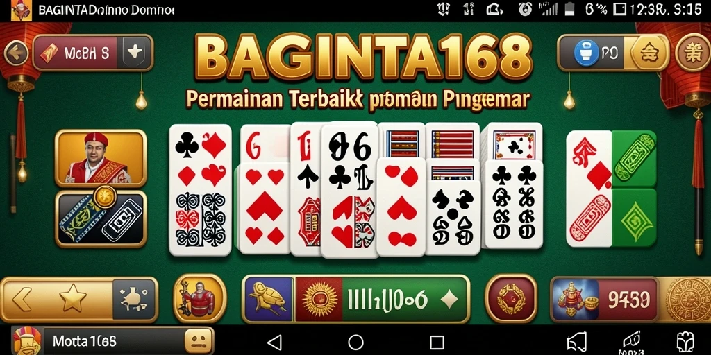 Screenshot menampilkan aksi seru dalam permainan Domino BAGINTA168.
