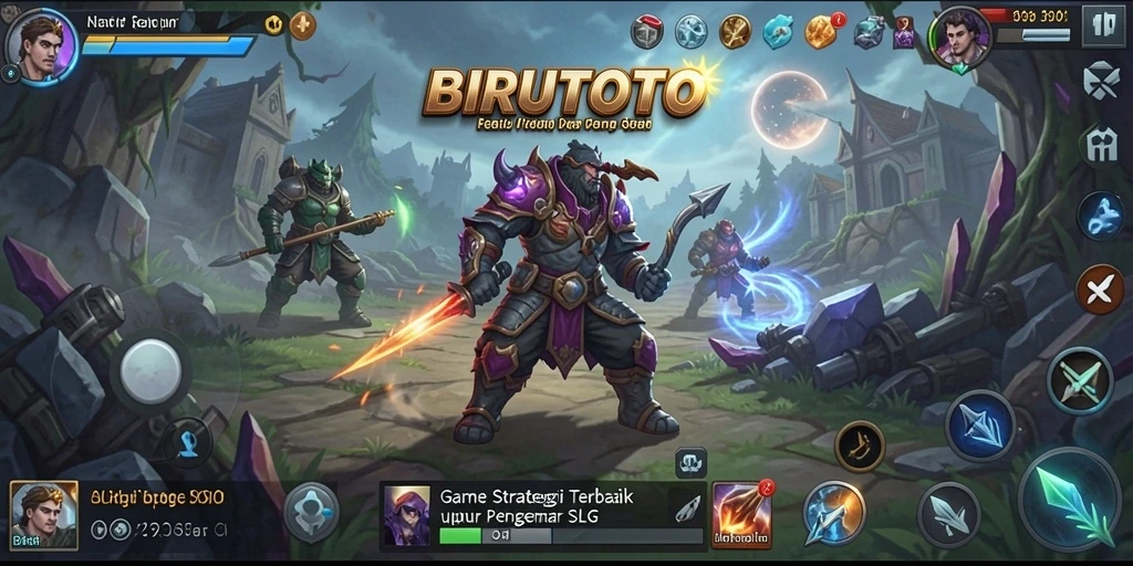Tampilan menarik dari gameplay di BIRUTOTO yang penuh strategi.