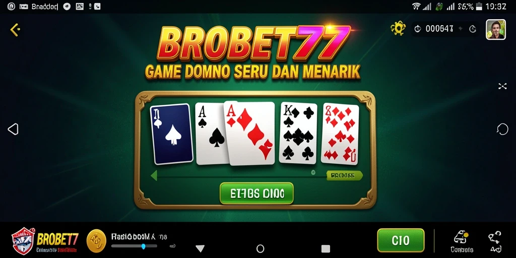 Gameplay seru dalam BROBET77 dengan Domino yang menarik.