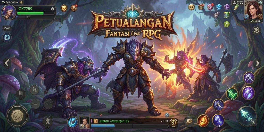Tampilan gameplay CK789 yang memikat dengan karakter RPG yang penuh petualangan.