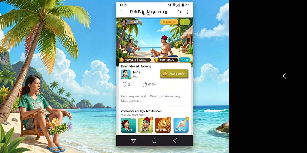Screenshot gameplay D06 menunjukkan momen seru dan interaktif.
