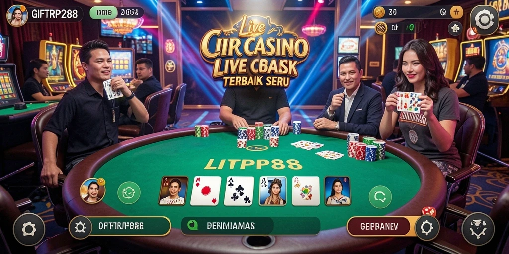 Gameplay seru dengan dealer langsung di GIFTRP288.