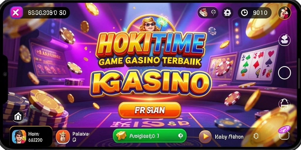 Tampilan gameplay seru HOKITIME dengan berbagai pilihan permainan Kasino.