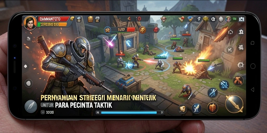 Screenshot utama IDAMANTOTO menampilkan gameplay strategi yang intens.