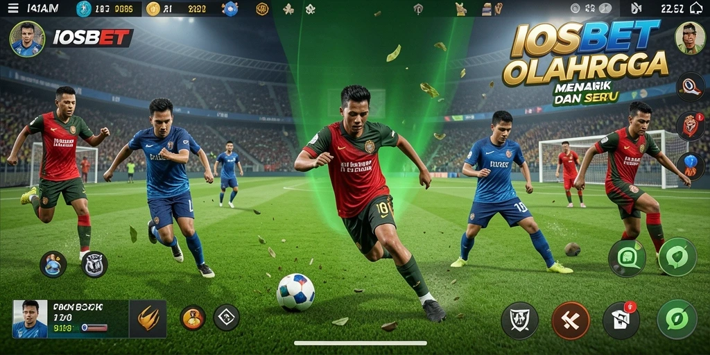 Tampilan utama IOSBET dengan gameplay olahraga yang seru dan menarik.