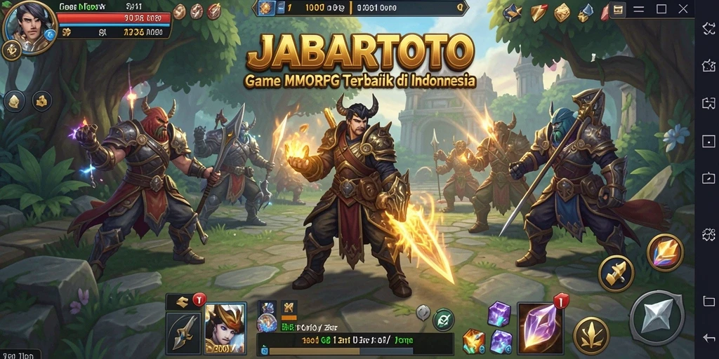 Tangkapan layar JABARTOTO menunjukkan aksi pertempuran seru dalam dunia MMORPG.