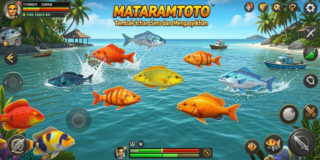 Tampilan gameplay seru Tembak Ikan di MATARAMTOTO.