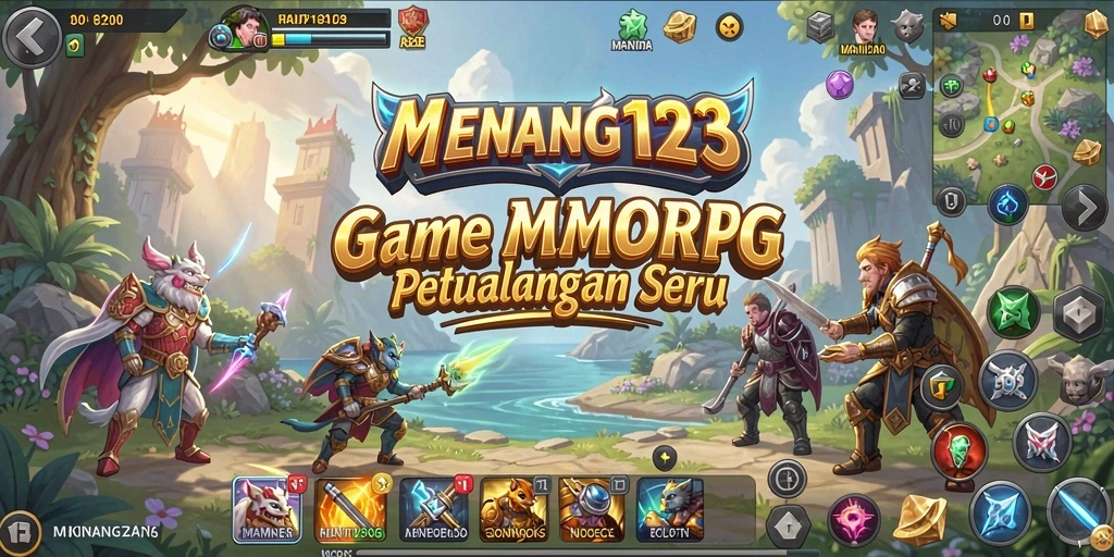 Tampilan epic dari aksi gameplay di MENANG123 yang menampilkan pertarungan seru.