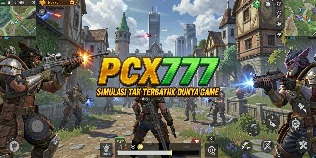 Tampilan gameplay PCX777 yang menarik dan penuh warna.