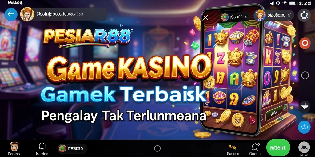 Screenshot gameplay PESIAR88 menampilkan suasana Kasino yang hidup dan grafis yang menarik.