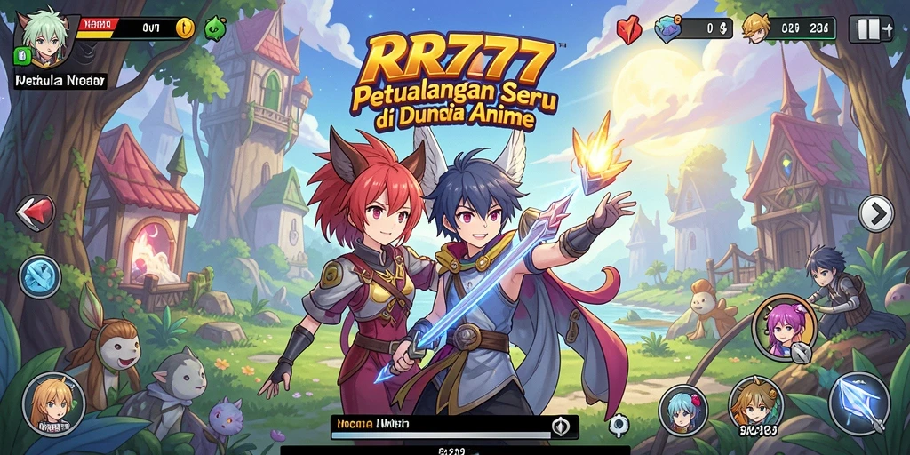 Screenshot gameplay menunjukkan karakter Anime yang bergaya.