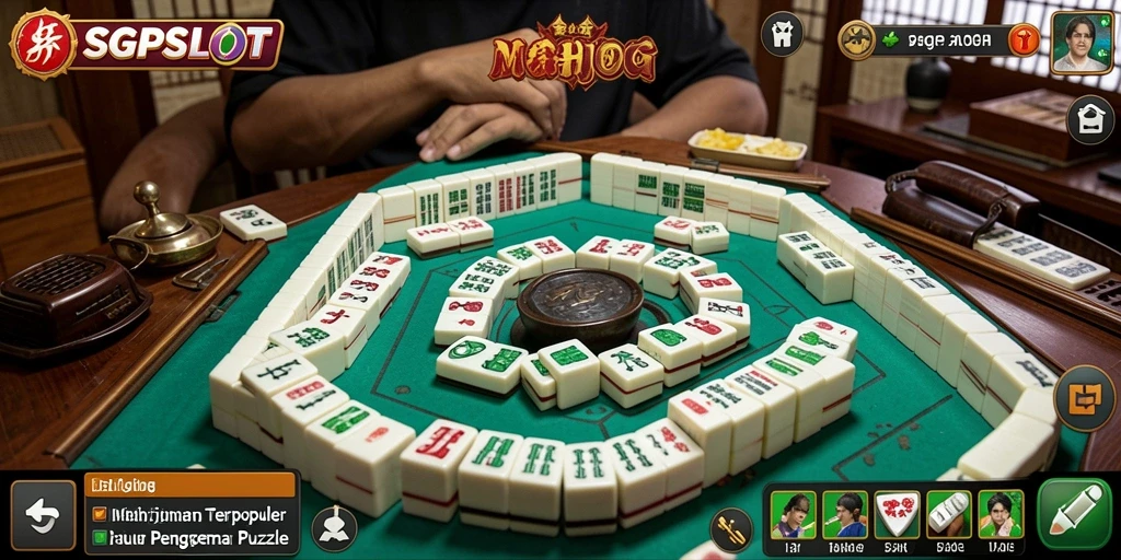 Tampilan gameplay Mahjong yang menarik di SGPSLOT.