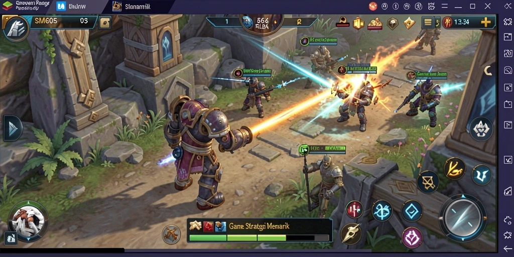 Tampilan gameplay menarik SM605 dengan elemen strategi.