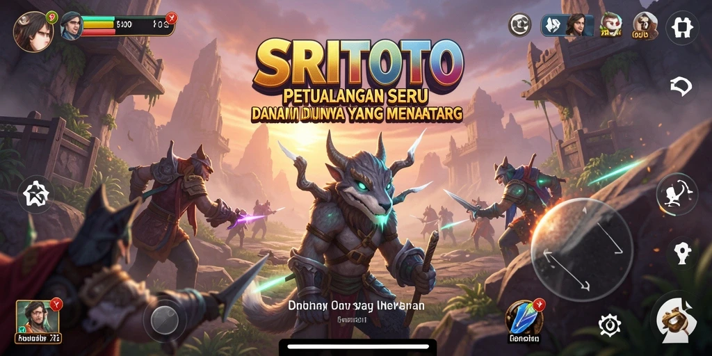 Gameplay SRITOTO yang penuh aksi dan petualangan seru.