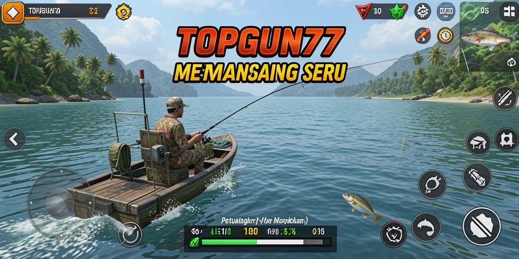 Tangkapan besar dan grafis memukau di gameplay TOPGUN77.