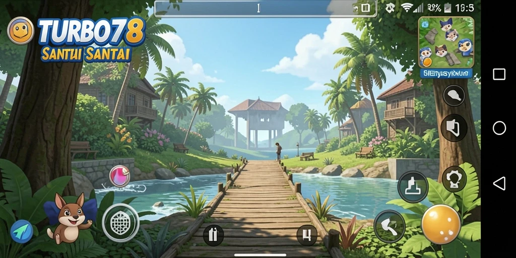 Screenshot utama TURBO78 menampilkan gameplay seru dan menyenangkan.