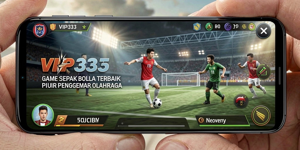 Tampilan gameplay yang realistis dalam game sepak bola VIP333.