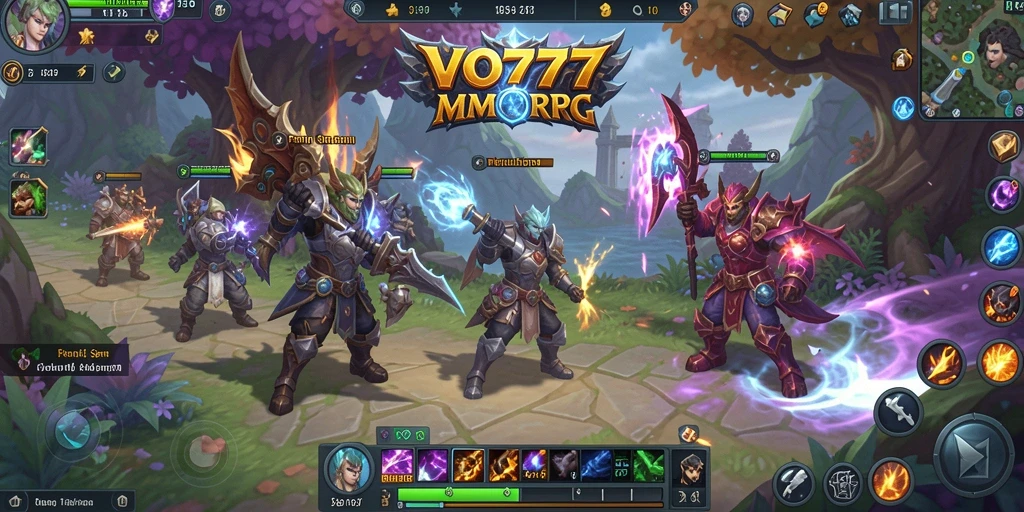 Tampilan gameplay seru dalam dunia fantasi VO777.
