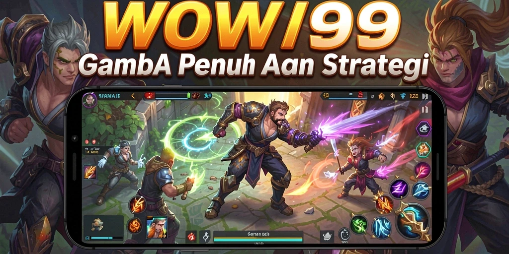 Tampilan gameplay seru dan strategis di WOW99.